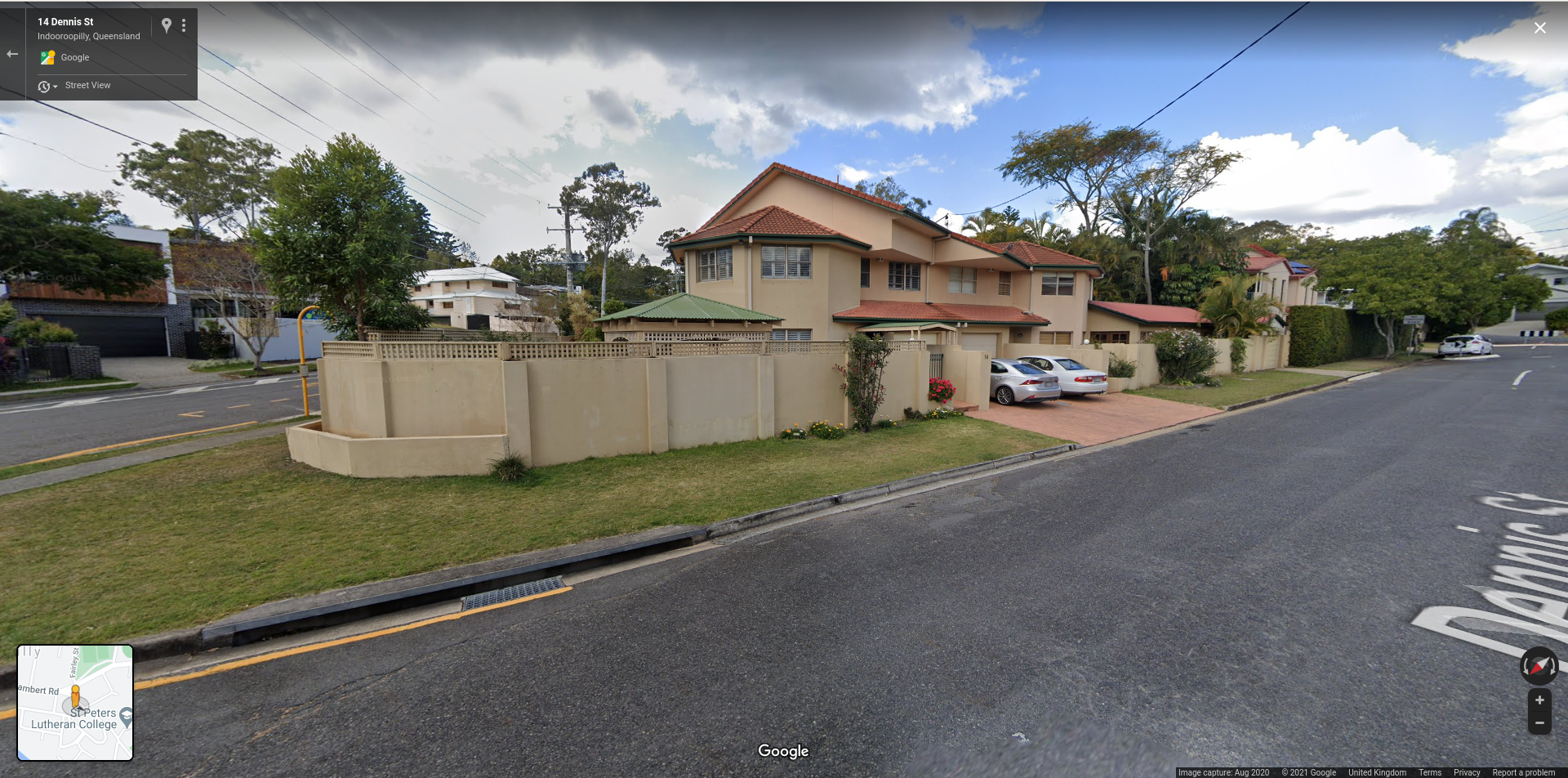 House with Green guttering